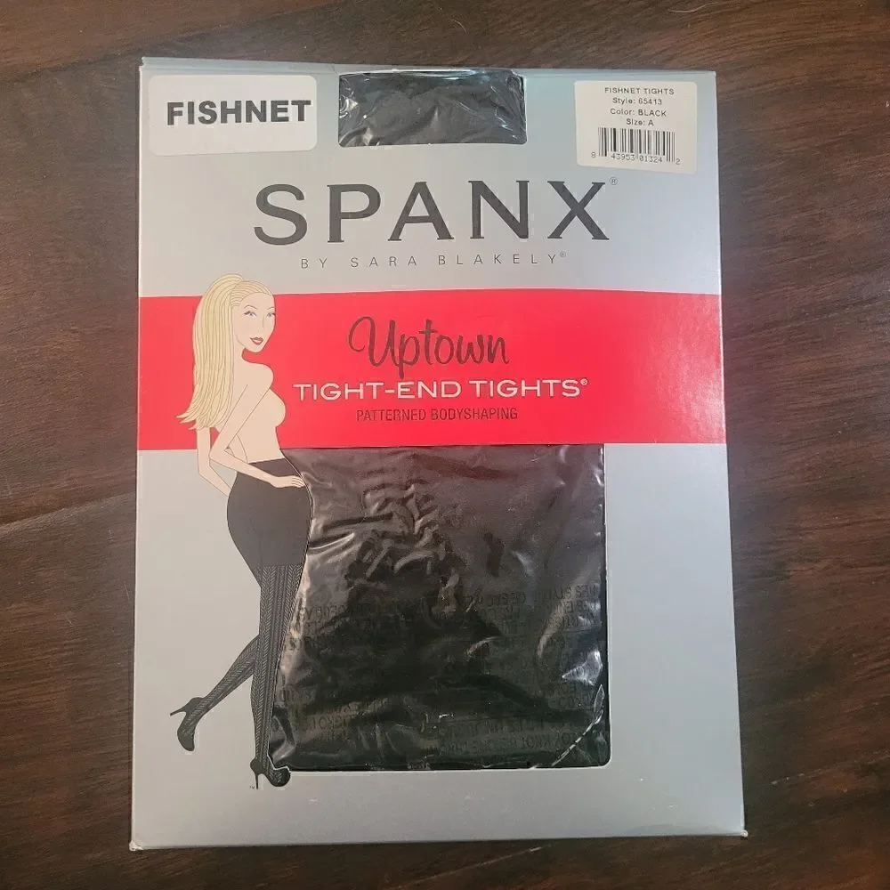 Spanx fishnet  patterned pantyhose/ tights